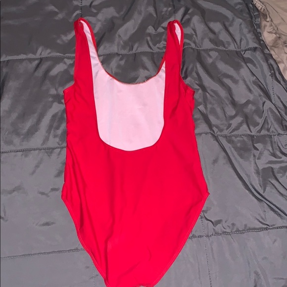 Champagne Problems Red Bathing Suit - Picture 2 of 5